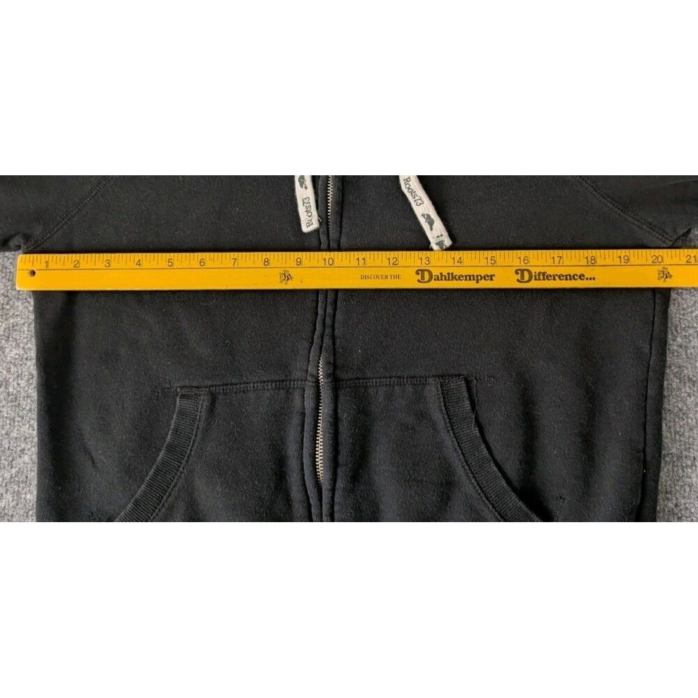 Roots 73 Riverside Full Zip Fleece Hoodie Cozy Women's Size Large Black - Picture 6 of 8